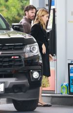 CAYLEE COWAN and Casey Affleck at a Gas Station in Los Feliz 12/02/2022