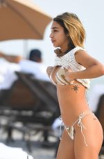 CHANTEL JEFFRIES in Bikini at a Beach in Miami 12/03/2022