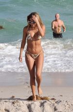 CHANTEL JEFFRIES in Bikini at a Beach in Miami 12/03/2022
