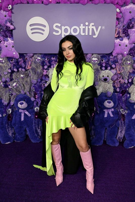 CHARLI XCX at Spotify Hosts 2022 Wrapped Playground Event Goya Studios in Los Angeles 12/01/2022