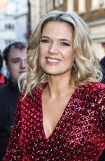CHARLOTTE HAWKINS Arrives at TRIC Christmas Lunch 2022 in London 12/06/2022