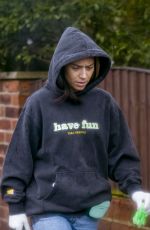 CHELCEE GRIMES Out with Her Dog in Liverpool 12/22/2022