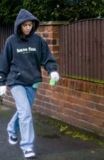 CHELCEE GRIMES Out with Her Dog in Liverpool 12/22/2022