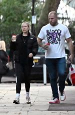 CHLOE MADELEY and James Haskell in Out in London 12/21/2022