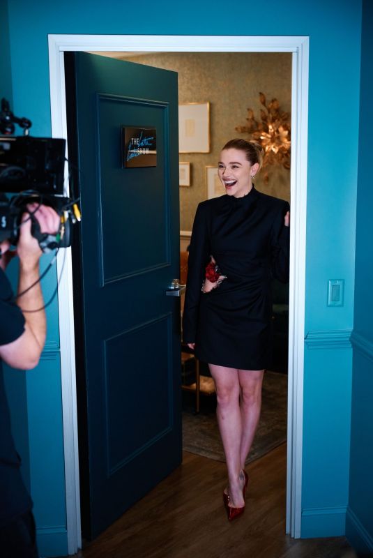 CHLOE MORETZ at Late Late Show with James Corden 11/29/2022