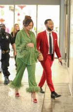 CHRISSY TEIGEN and John Legend Leaves Craving Christmas at Westfield Century City Mall in Los Angeles 12/11/2022