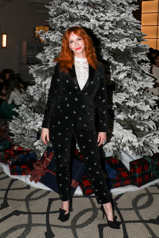 CHRISTINA HENDRICKS at Brooks Brothers x St. Jude Holiday Party in Beverly Hills 12/11/2022
