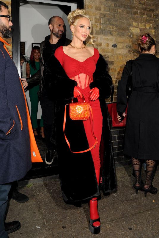 CHRISTINE QUINN Leaves Fashion Awards Afterparty in London 12/05/2022