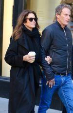 CINDY CRAWFORD and Rande Gerber Out for Lunch in New York 12/13/2022