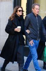 CINDY CRAWFORD and Rande Gerber Out for Lunch in New York 12/13/2022