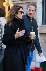 CINDY CRAWFORD and Rande Gerber Out for Lunch in New York 12/13/2022