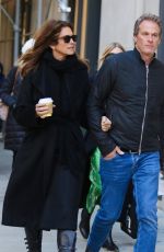 CINDY CRAWFORD and Rande Gerber Out for Lunch in New York 12/13/2022