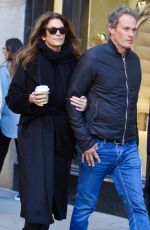 CINDY CRAWFORD and Rande Gerber Out for Lunch in New York 12/13/2022
