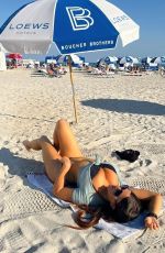 CLAUDIA ROMANI at a Beach in Miami 12/14/2022