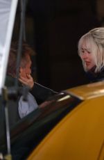 DAKOTA JOHNSON on the Night Set of Daddio in New Jersey 12/20/2022