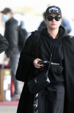 DEMI LOVATO Arrives at JFK Airport in New York 11/30/2022