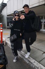 DEMI LOVATO at LAX Airport in Los Angeles 11/30/2022