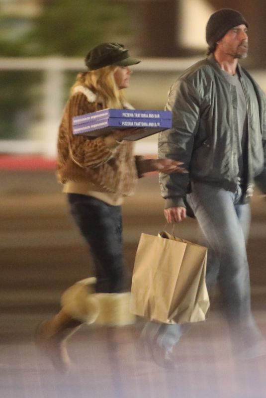 DENISE RICHARDS and Aaron Phypers Out for Dinner in Westlake Village 11/30/2022