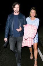 DENISE RICHARDS Arrives at Jennifer Klein