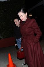 DITA VON TEESE Leaves Giorgio Baldi in Santa Monica 12/22/2022