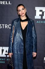 DUA LIPA at 2022 Footwear News Achievement Awards in New York 11/30/2022