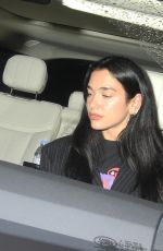 DUA LIPA Leaves Firehouse in London 12/19/2022