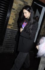 DUA LIPA Leaves Firehouse in London 12/19/2022