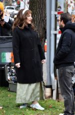 EDIE FALCO on the Set of Bupkis in Staten Island 11/29/2022