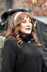 EDIE FALCO on the Set of Bupkis in Staten Island 11/29/2022