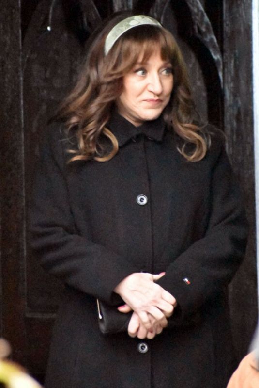 EDIE FALCO on the Set of Bupkis in Staten Island 11/29/2022