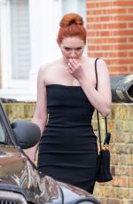 ELEANOR TOMLINSON on the Set of One Day in London 12/13/2022