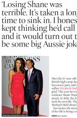 ELIZABETH HURLEY in The Times Magazine, UK December 2022