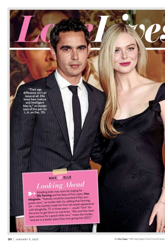 ELLE FANNING in US Weekly, January 2023