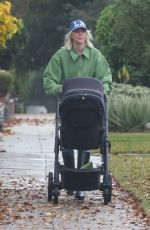 ELSA HOSK Out with Her Baby in Pasadena 12/02/2022