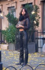 EMILY RATAJKOWSKI in Doubles Leather Out in New York 12/05/2022
