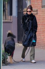 EMILY RATAJKOWSKI Out with Her Dog in New York 12/01/2022