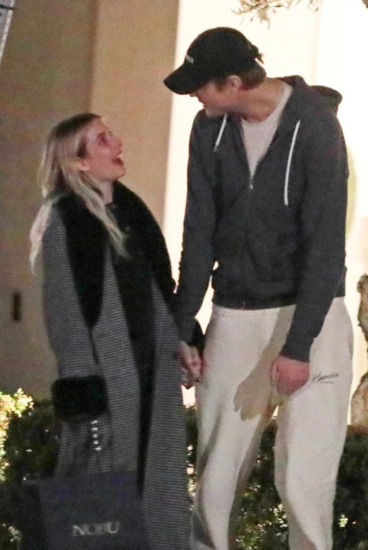 EMMA ROBERTS and Cody John Arrives at Nobu in Los Angeles 12/17/2022