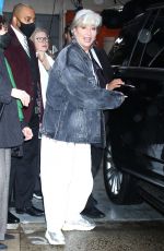 EMMA THOMPSON Arrives  at Live with Kelly and Ryan in New York 12/07/2022