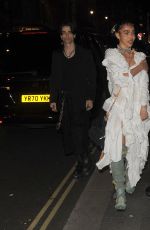 FKA TWIGS Arrives at Vogue Dinner Party in London 12/04/2022