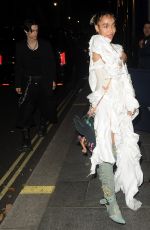 FKA TWIGS Arrives at Vogue Dinner Party in London 12/04/2022
