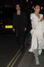 FKA TWIGS Arrives at Vogue Dinner Party in London 12/04/2022