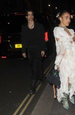 FKA TWIGS Arrives at Vogue Dinner Party in London 12/04/2022