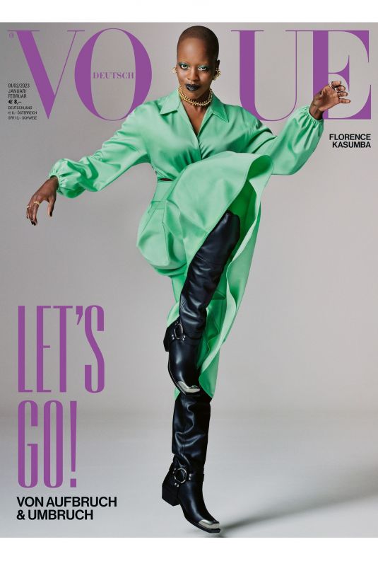 FLORENCE KASUMBA for Vogue Magazine, Germany Januar/Februar 2023