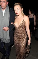 FLORENCE PUGH Arrives at British Fashion Awards Afterparty in London 12/05/2022
