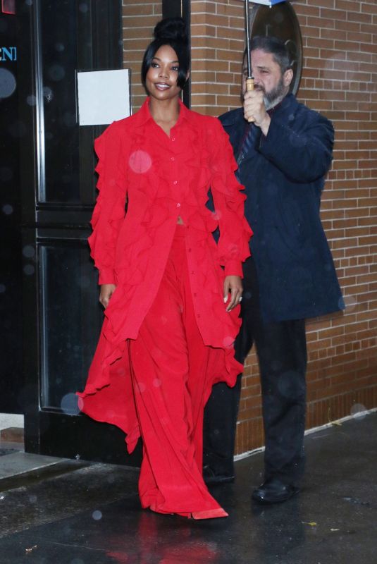 GABRIELLE UNION Arrives at The View in New York 11/30/2022