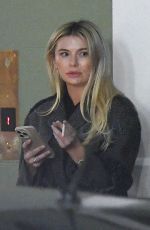 GEORGIA TOFFOLO Out Smoking After Meeting with Friends at Soho House in London 12/21/2022