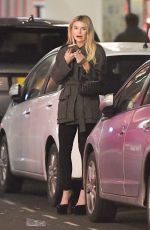 GEORGIA TOFFOLO Out Smoking After Meeting with Friends at Soho House in London 12/21/2022