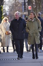 GEORGINA CHAPMAN Out with Her Father Brian in New York 12/28/2022