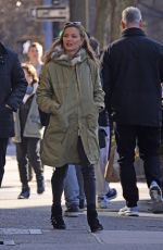 GEORGINA CHAPMAN Out with Her Father Brian in New York 12/28/2022