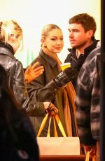 GIGI and BELLA HADID and Marc Kalman Visits Guest In Residence Clothing Store in Aspen 12/18/2022